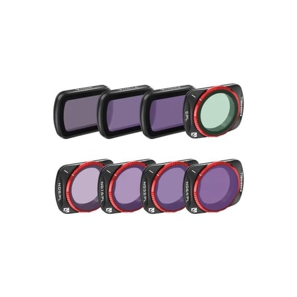 Sæt af 8 Freewell filtre til Dji Osmo Pocket 3 hele dagen