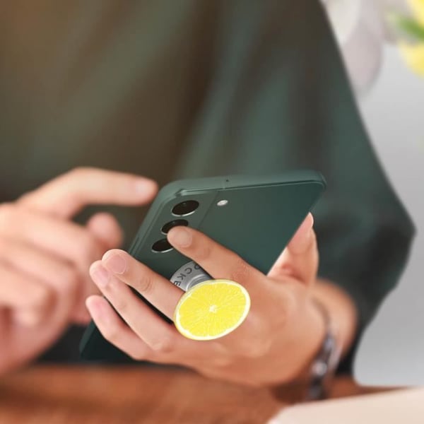 Tillbehör för smartphone - POPSOCKETS - PopGrip - Citrondesign - Fällbar - Videostöd