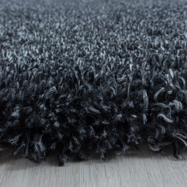 Vardagsrumsmatta - Hochflor - FLUFFY 3500 - 140x200 cm - 100% polyester - Antracit
