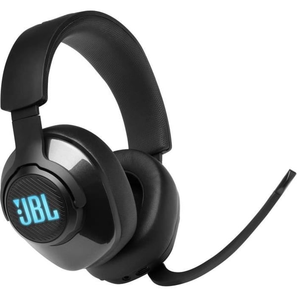 JBL Quantum 400 - Gaming headset med kabel, supra-aural med RGB och surroundljud - Svart