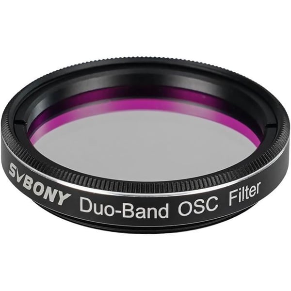 Svbony SV220 Teleskop Dubbelbandfiltr, H-Alpha OIII 7nm, Minskar Ljuspollution, till CMOS Färgkameror (1.25")