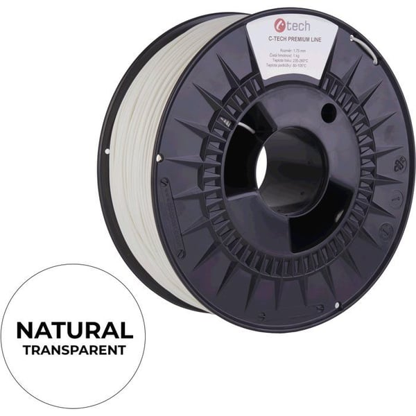 Filament C-TECH PREMIUM LINE PETG transparent