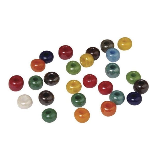 Glaspärlor - Rayher - Blandade - Mix - Varierande färger - 100 stycken