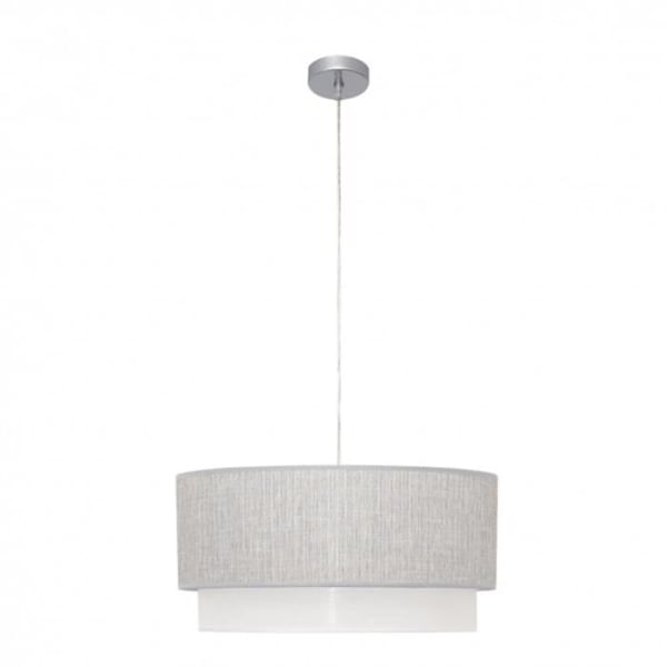 Pendeldel - FAB 111095028 - Grå/Vit - Justerbar höjd - E27 - 2 ljuskällor