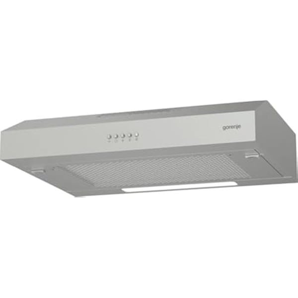 Dekorativ köksfläkt - GORENJE - WHU629ES/S - Rostfritt stål - 200 m³/h - 3 hastigheter