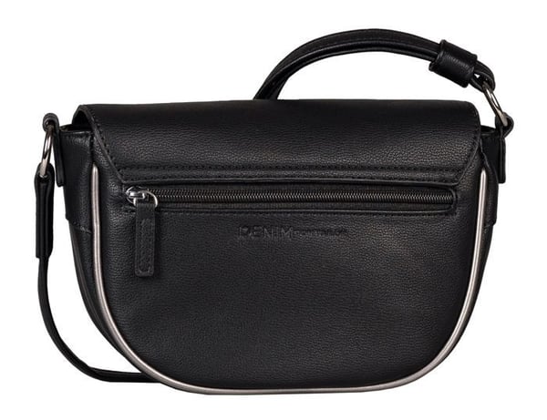 Skuldertaske - TOM TAILOR - Alessa Saddle Bag - Sort - 100% polyurethan - 23x16x8 cm