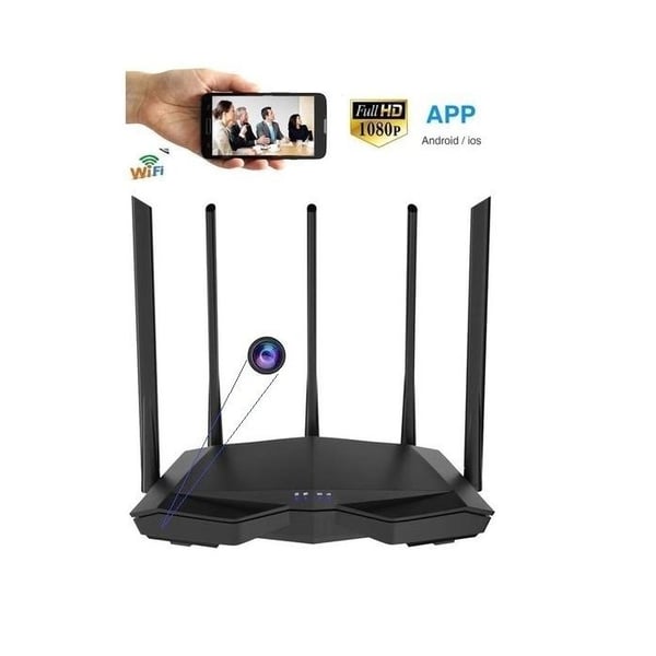 Funktionell router 4K spionkamera rörelsedetektor
