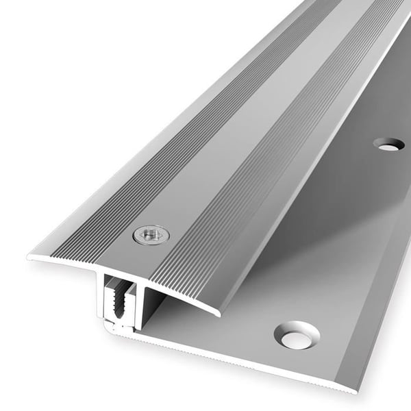 Flexibelt underlagprofil Parkett l 37 mm Höjdskillnad 7 - 17 mm Silver L 2700 mm