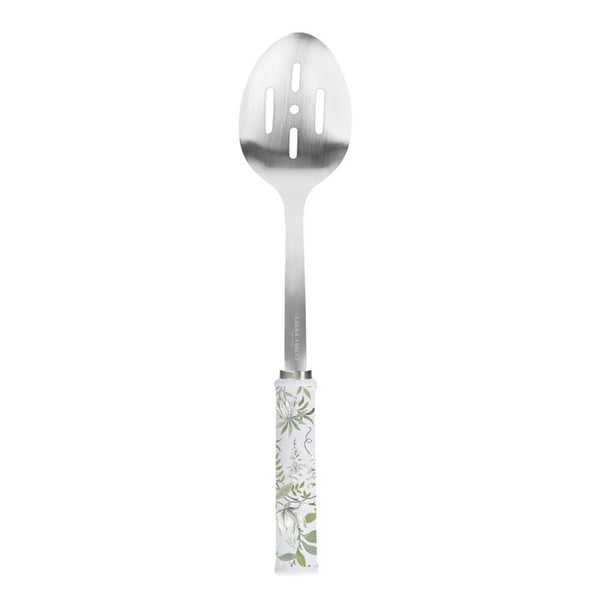 Skopa med hål i rostfritt stål 33 cm med handtag i keramik - Laura Ashley - Sage Parterre av Pendeford