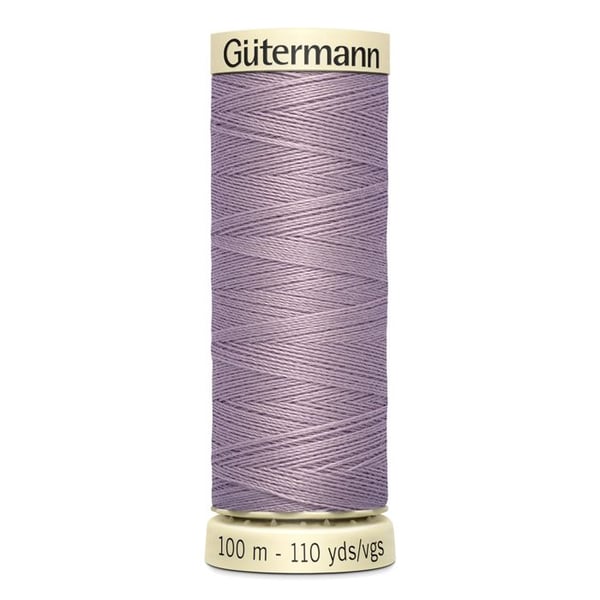 Pack med 5 rullar 100m Tråd 100% polyester Gutermann Ref 788988 - Att 125 - silverdimma