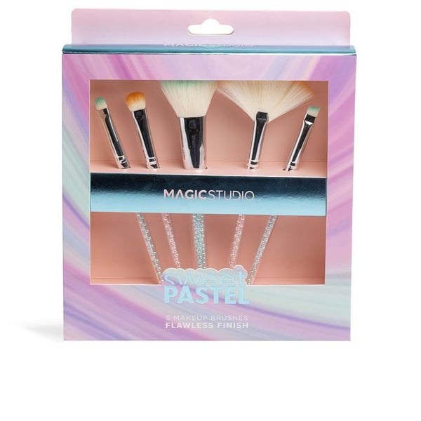 Penselset - Sweet Pastel - 5 stycken - Mjuka strån - Färg rosa pastell