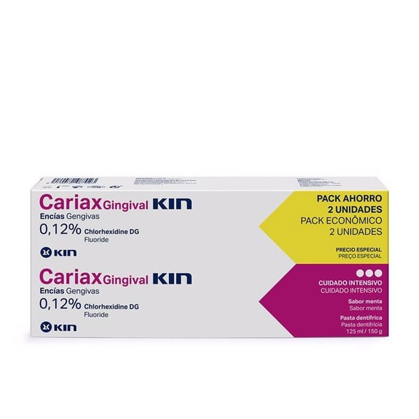 Dentifrices CARIAX GINGIVAL tandkräm paket 2 x 125 ml