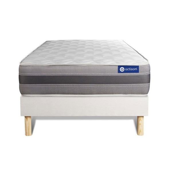Sängset Madrass Sängbotten 90x200 cm - Vit Sängbotten (i kit) - Actilatex Relax