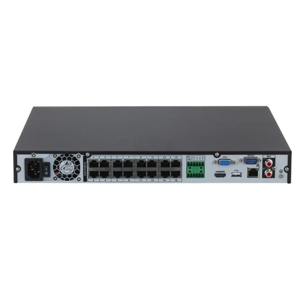 DAHUA IP-nauhoittaja NVR 16-kanavaa PoE 12MP 160 Mbps HDMI/VGA - NVR4216-16P-4KS3