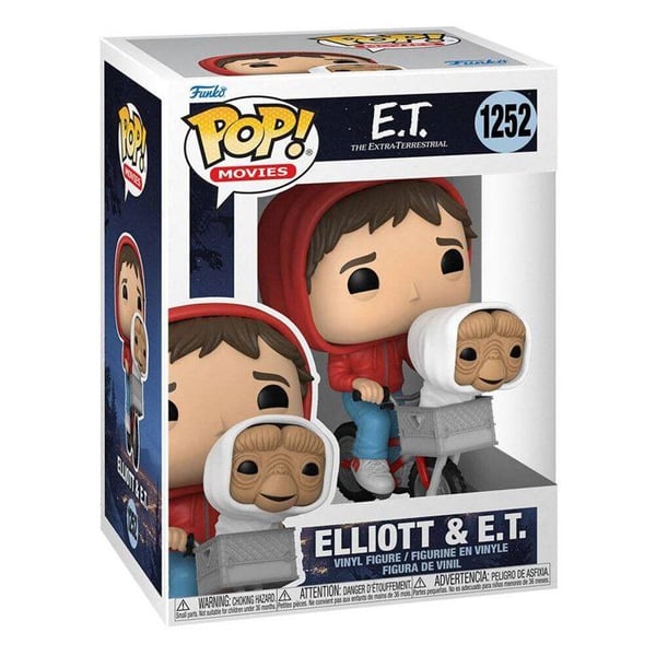 Figur - FUNKO - Elliot med E.T i korgen - 10 cm - Flerfärgad - För barn