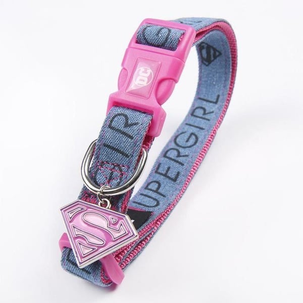 Supergirl-halsband för djur, storlek XS-S