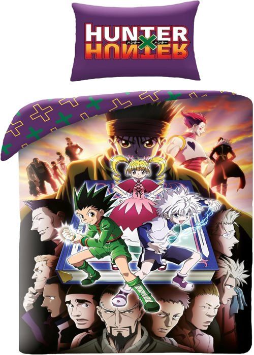Sängkläder - Hunter x Hunter - Tvåsidig påslakan - 140 x 200 cm - Multfärgad