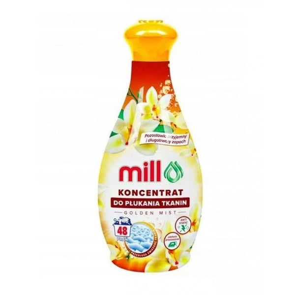 Adoucissant Madonis - MILL Konc. Golden 1,3L - MILL Pehmennysaine tiivistetty GOLDEN MIST 1,3 l, 48 huuhtelua Adoucissant Madonis - MILL Konc. Golden 1,3L - MILL Pehmennysaine tiivistetty GOLDEN MIST 1,3 l, 48 huuhtelua