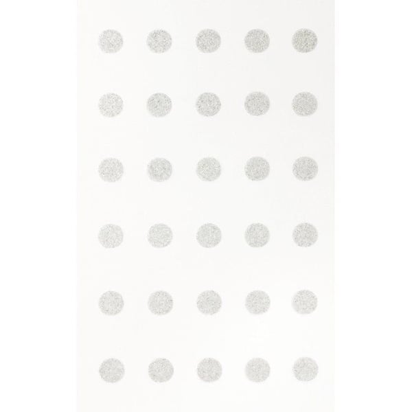 MégaCréa DIY - Termotransfermönster för textil anpassning Rund Silver 1 cm