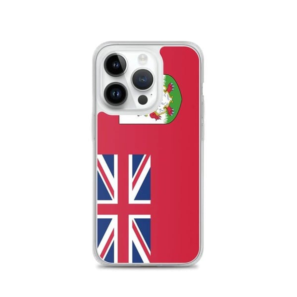 Mobilskal – Bermudaflagga – Kompatibel med iPhone 14 Pro – Mjuk Fodral – Hållbar och Stötsäker - Silikon - Pixelforma