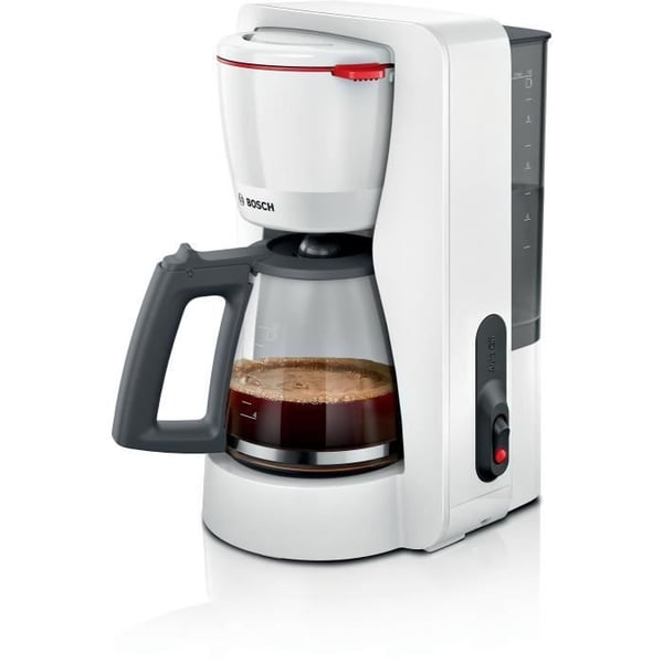 Filterkaffebryggare - BOSCH - TKA2M111 MyMoment - Vit - Kapacitet 1,25L - glaskanna - anti-droppsystem