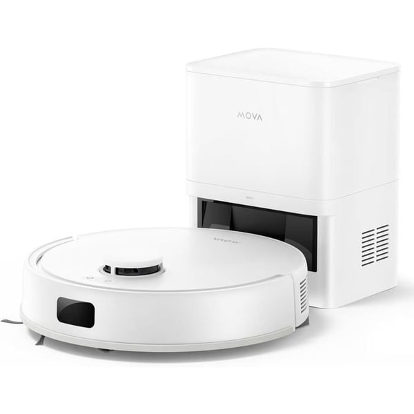 MOVA E20 Plus - Robot Dammsugare och Mopp med Automatisk Tömning, Självtömmande i 90 Dagar, 5000Pa