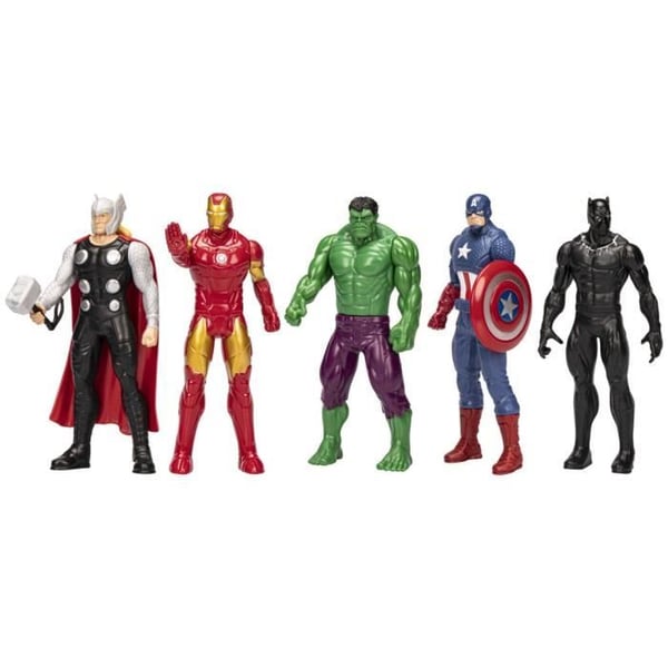paket med 5 15 cm Avengers-figurer, från 4 år gamla Marvel Avengers Beyond Earth's Mightiest