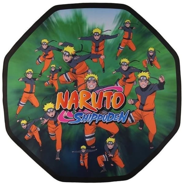 Golvmatta - Naturo-kloner - Grön och orange - Halkfri - Ø100 cm - Konix