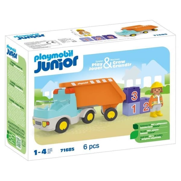 PLAYMOBIL Junior 71685 Dumper, Från 12 månader