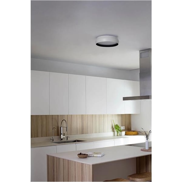 SHOKU 350 Vägg-/taklampa vit/svart 64278 Faro Barcelona