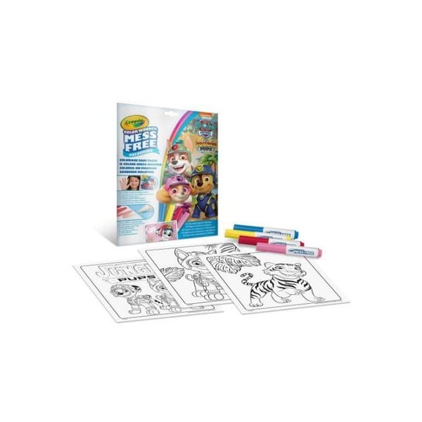 Färgläggningsset - CRAYOLA - Color Wonder - Paw Patrol - Bok + 4 tuschpennor - Från 3 år