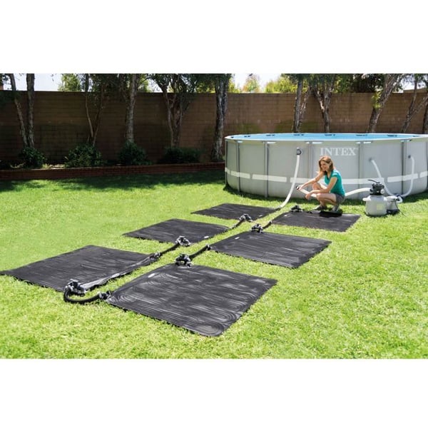 Intex Solvärmematta PVC 1,2x1,2 m Svart 28685 91056