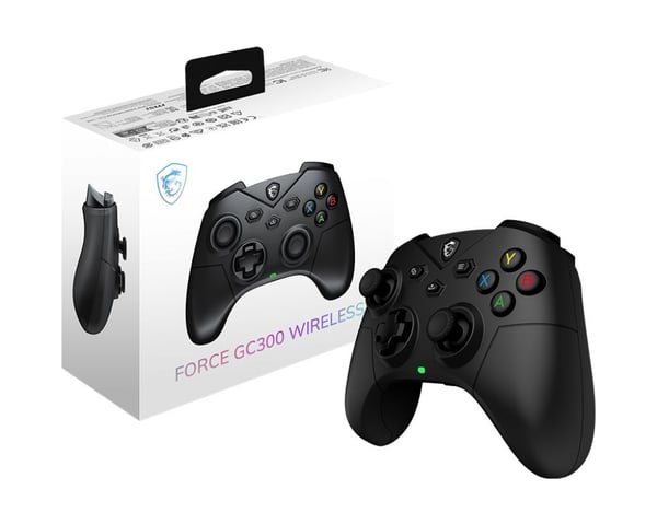 Spelkontroll - PC - FORCE GC300 - Trådlös - Svart - MSI
