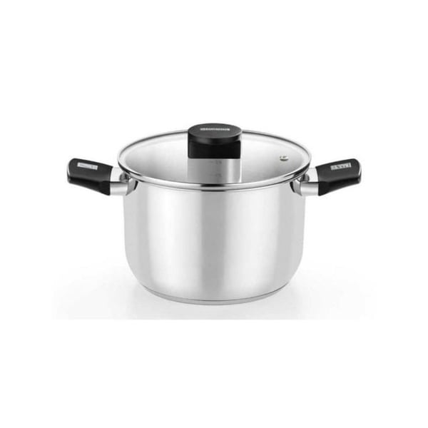 Gryta - Monix M240226 - Rostfritt Stål 18/10 - 8L - Induktionskompatibel 26cm