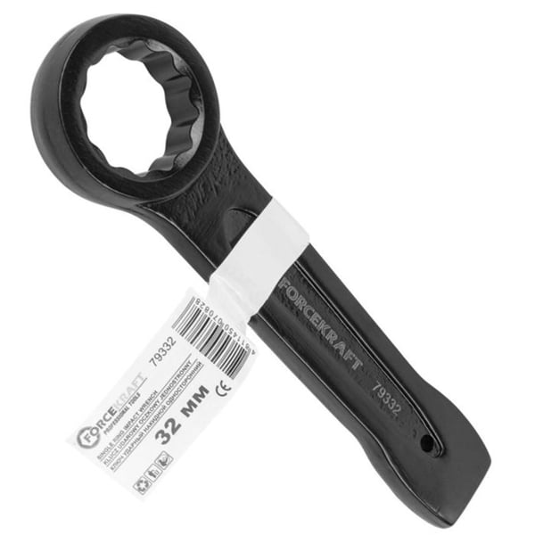 Slagskruvnyckel - FORCEKRAFT - 32 mm - Längd 190 mm - Vikt 0,45 kg - Exceptionell hållbarhet - Hög kvalitet Slagskruvnyckel - FORCEKRAFT - 32 mm - Längd 190 mm - Vikt 0,45 kg - Exceptionell hållbarhet - Hög kvalitet