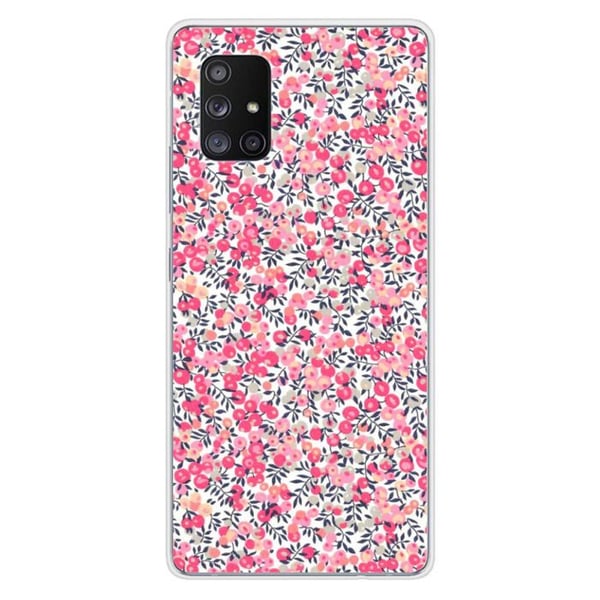 1001Coques - Silikonfodral kompatibelt med Samsung Galaxy A71 5G - Liberty Wiltshire Rose-mönster - Originaldesign tryckt i Frankrike