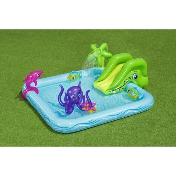 Lekplats för plaskdamm - BESTWAY - Fantastiskt akvarium - 239 x 206 x 86 cm - Med fontän