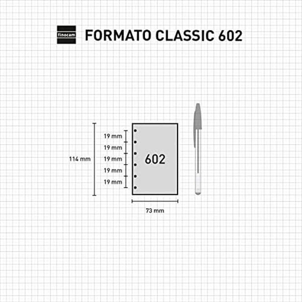 Ersättningsgaller - FINOCAM - C240 - 73 x 114 mm - 50 ark - Papper 70 g/m²