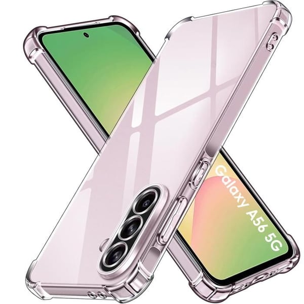 Skal - Phonillico® - Samsung Galaxy A56 5G - Stötsäker - Flexibel - Transparent