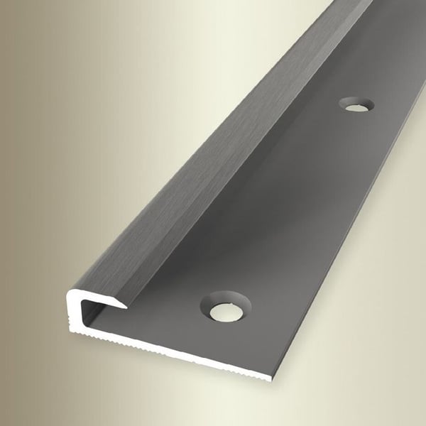 PROVISTON Stopprofil 30 x 5 x 2500 mm Alprofil av hög kvalitet Slät Borrad Fräst fint borstad stål