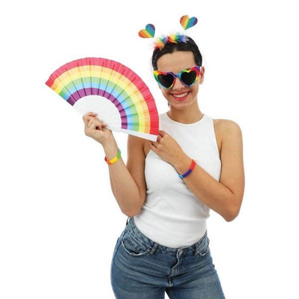 Fläkt - LILLA CLOWN - LILLA CLOWN - Flerfärgad - Lätt - Fällbar