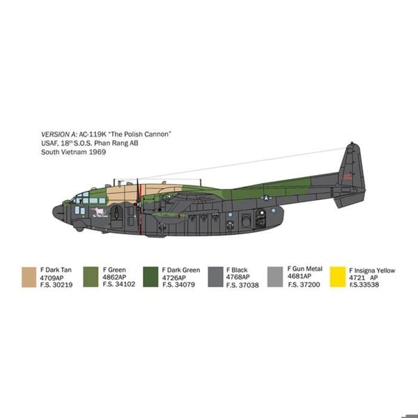 Modellflygplan: AC-119K Stinger