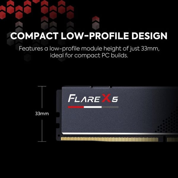 RAM DDR5 - G.Skill - Flare X5 - 32GB (2x16GB) - 6000MHz - Svart