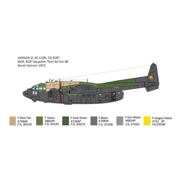 Modellflygplan: AC-119K Stinger