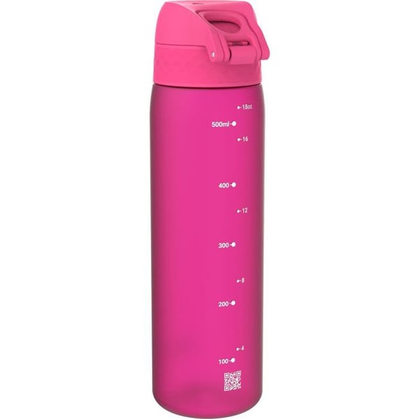 Gourde - ION8 - Rosa - 500 ml - Utan BPA - Öppning med en hand - Perfekt för vandring