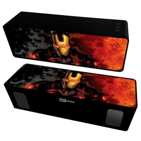 Trådlös bärbar högtalare - ERT GROUP - Marvel Iron Man - 10W - Batteri 2000 mAh - Stereo 2.1