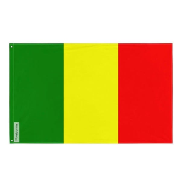 Châteauroux flagga – 120 x 180 cm – Hållbar polyester – 2 öljett i metall – Inomhus / Utomhus – Pixelforma