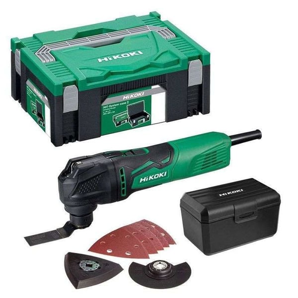 350W HIKOKI CV350VW1Z multifunktionsverktyg i HIT-systemväska - 8 standardtillbehör