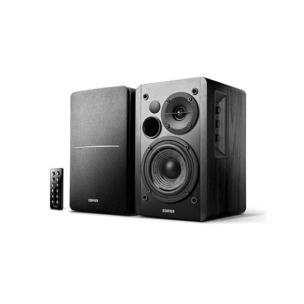 Edifier R1280DB - 2-vägshögtalare med Bluetooth, optiska, koaxiala och dubbla RCA-ingångar - Svart