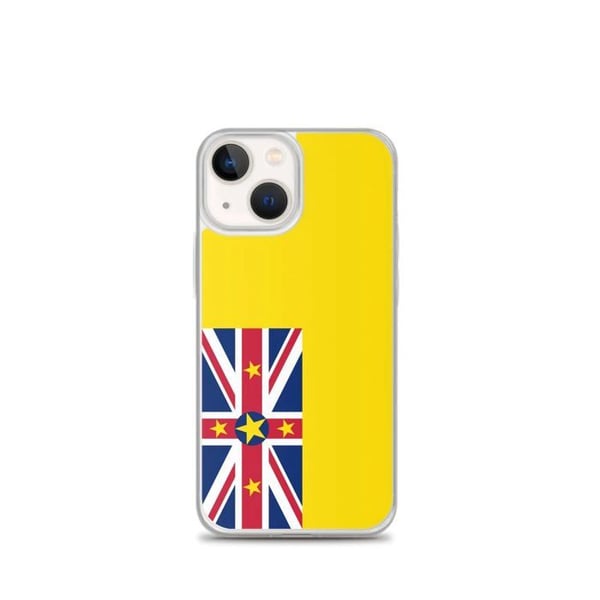 Mobilskal - PIXELFORMA - Niue flagga - Kompatibel med iPhone 13 mini - Mjuk - Stötabsorberande - Silikon